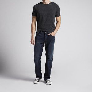 Men's Silver Allan Slim Fit Straight Leg Jeans